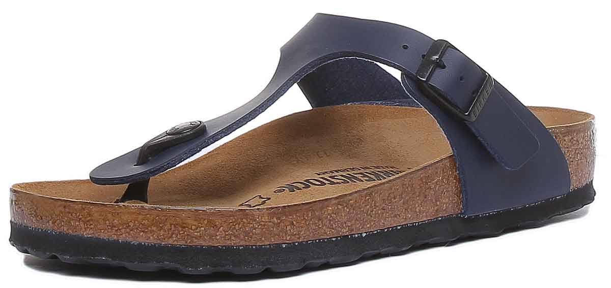 Birkenstock Thong Sandal Gizeh Blue Birko-Flor 35 EU / Regular
