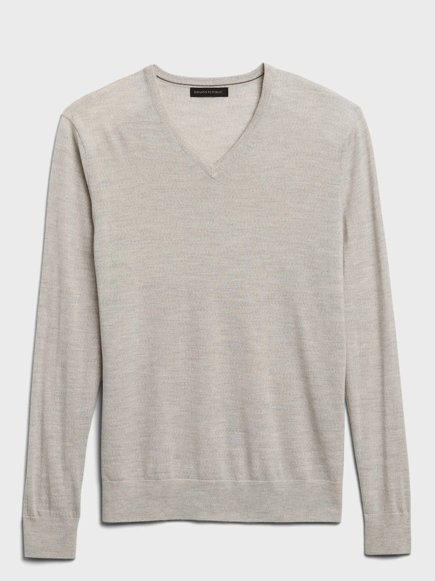 Banana Republic Men's Merino V-Neck Sweater in Responsible Wool Vintage Tan Size XL