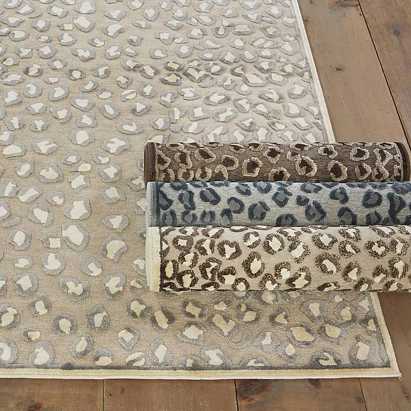 Celine Cheetah Rug Creme 2&2x22 x 8& - Ballard Designs