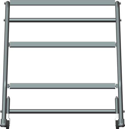 Ballymore 326R Rolling Ladder,steel,28-1/2 in.H