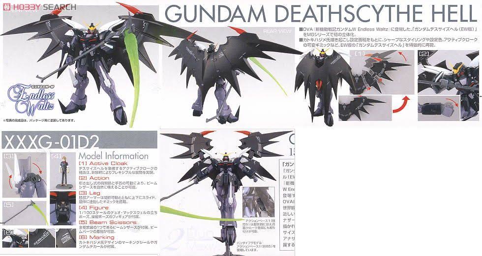 Bandai Gundam mg 1/100 Deathscythe Hell EW