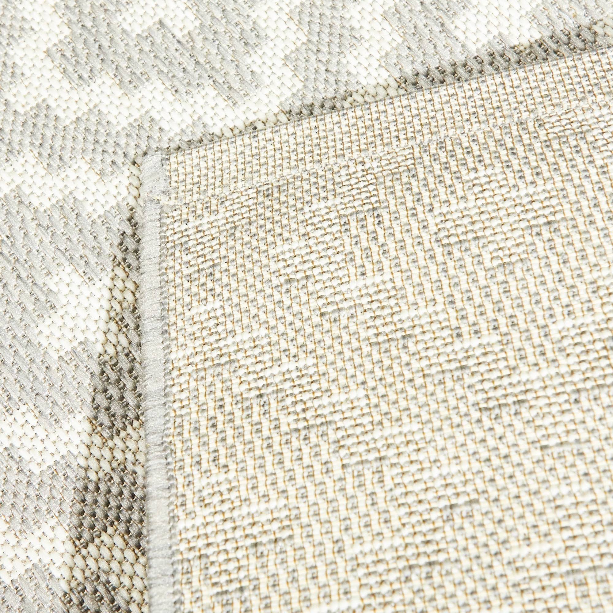 BALTA Cassady White 8 ft. x 10 ft. Diamond Trellis Indoor/Outdoor Area Rug