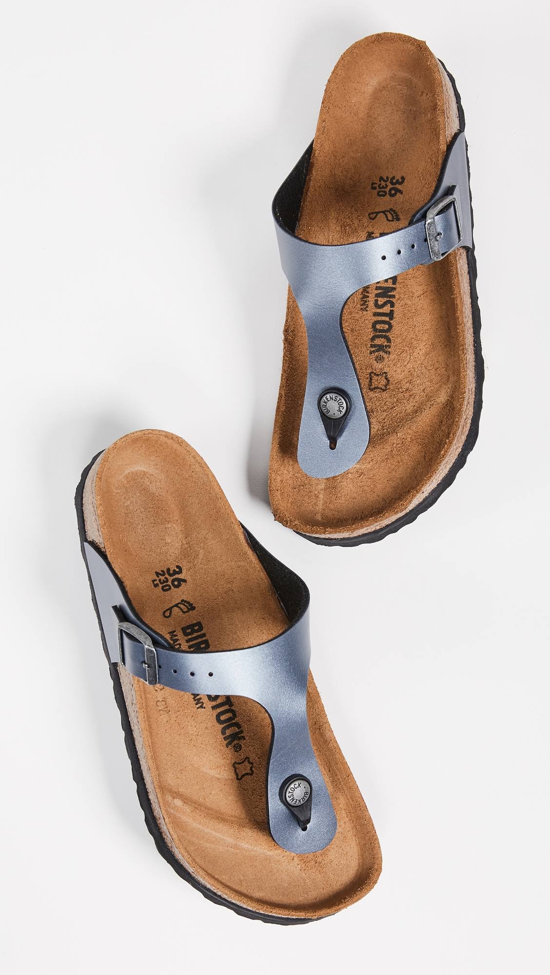 Birkenstock Women's Gizeh Sandal - 42 - Onyx Birko-Flor