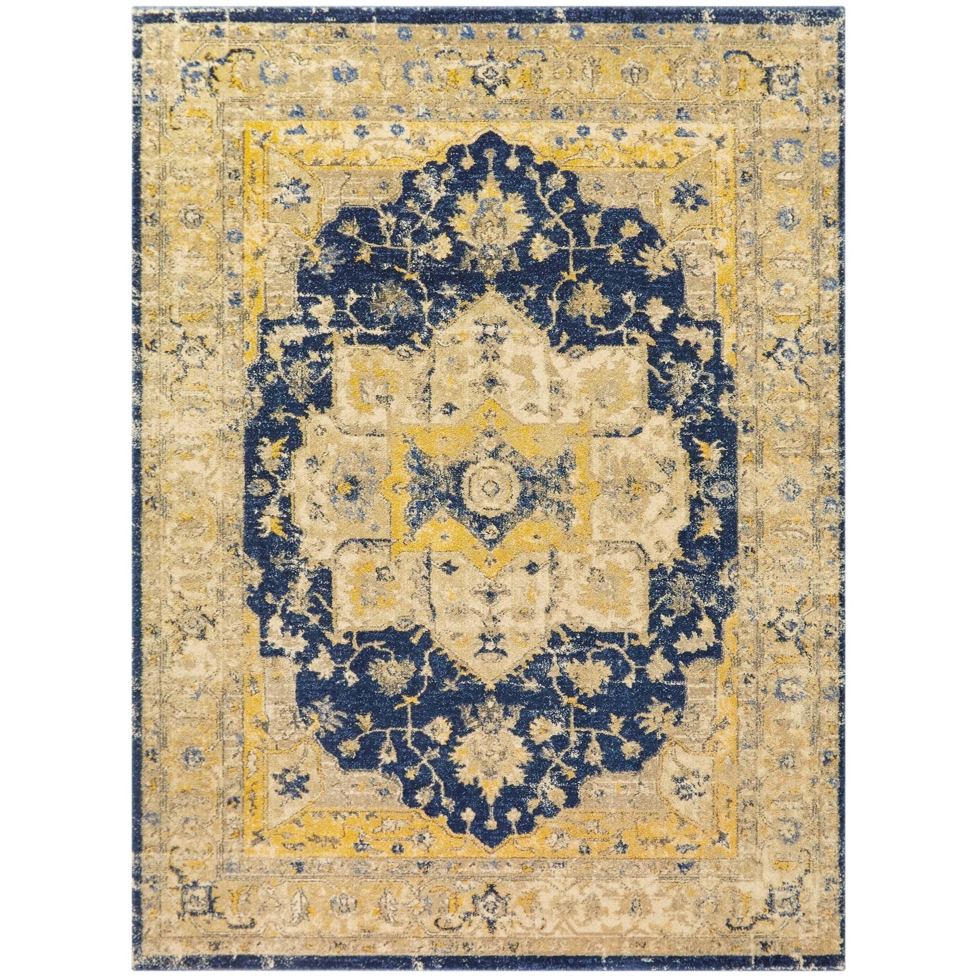 BALTA Riedel Tan 5 ft. x 7 ft. Vintage Persian Area Rug