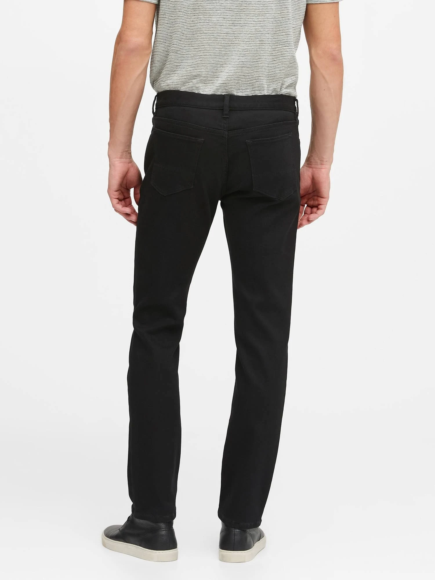 Banana Republic Men's Slim Luxe Traveler Black Jean True Black Size 33W 30L