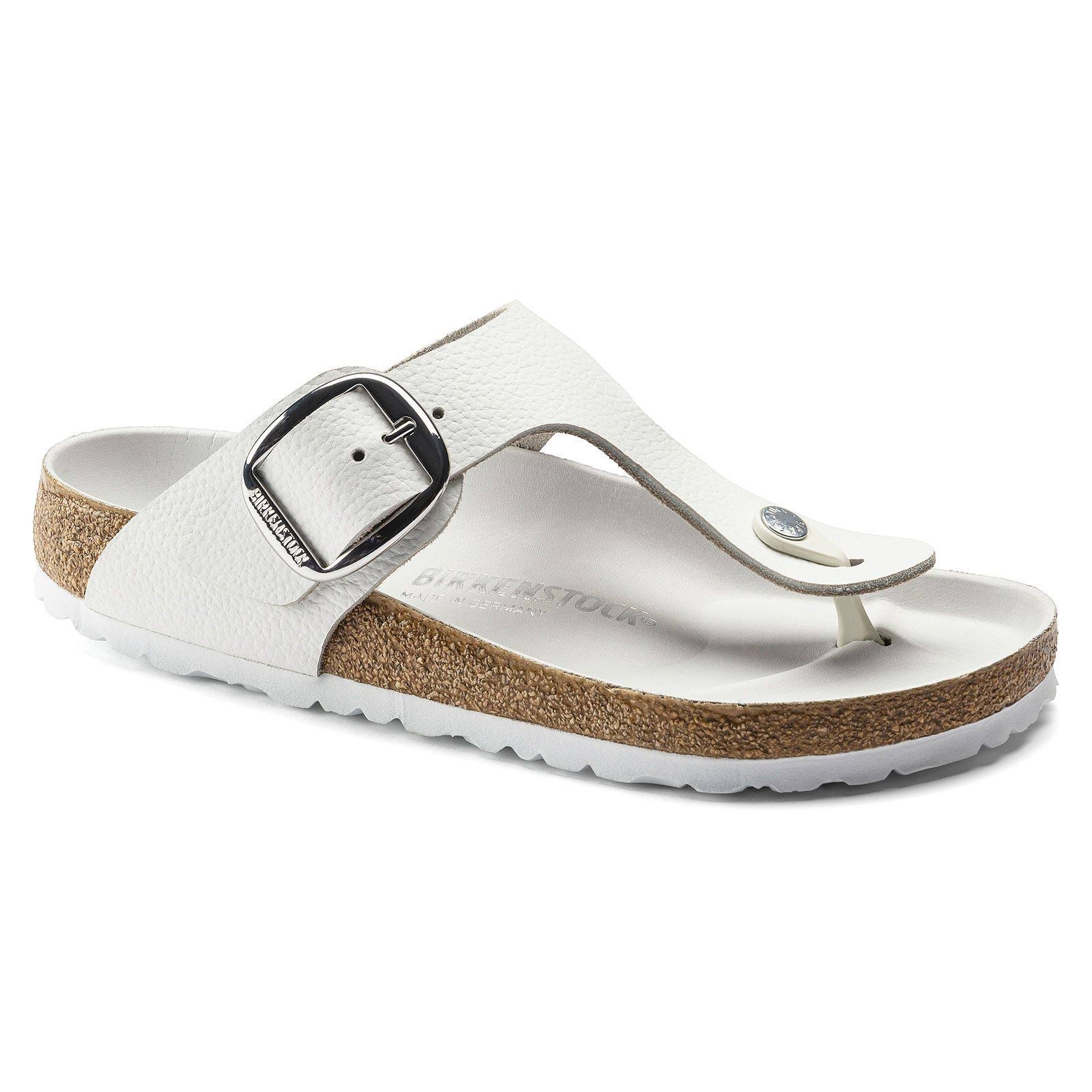 Birkenstock Gizeh Big Buckle White Leather / 40 / Regular