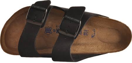 Birkenstock Arizona Suede Sandal, Adult Unisex, Size: 38 N, Black Suede