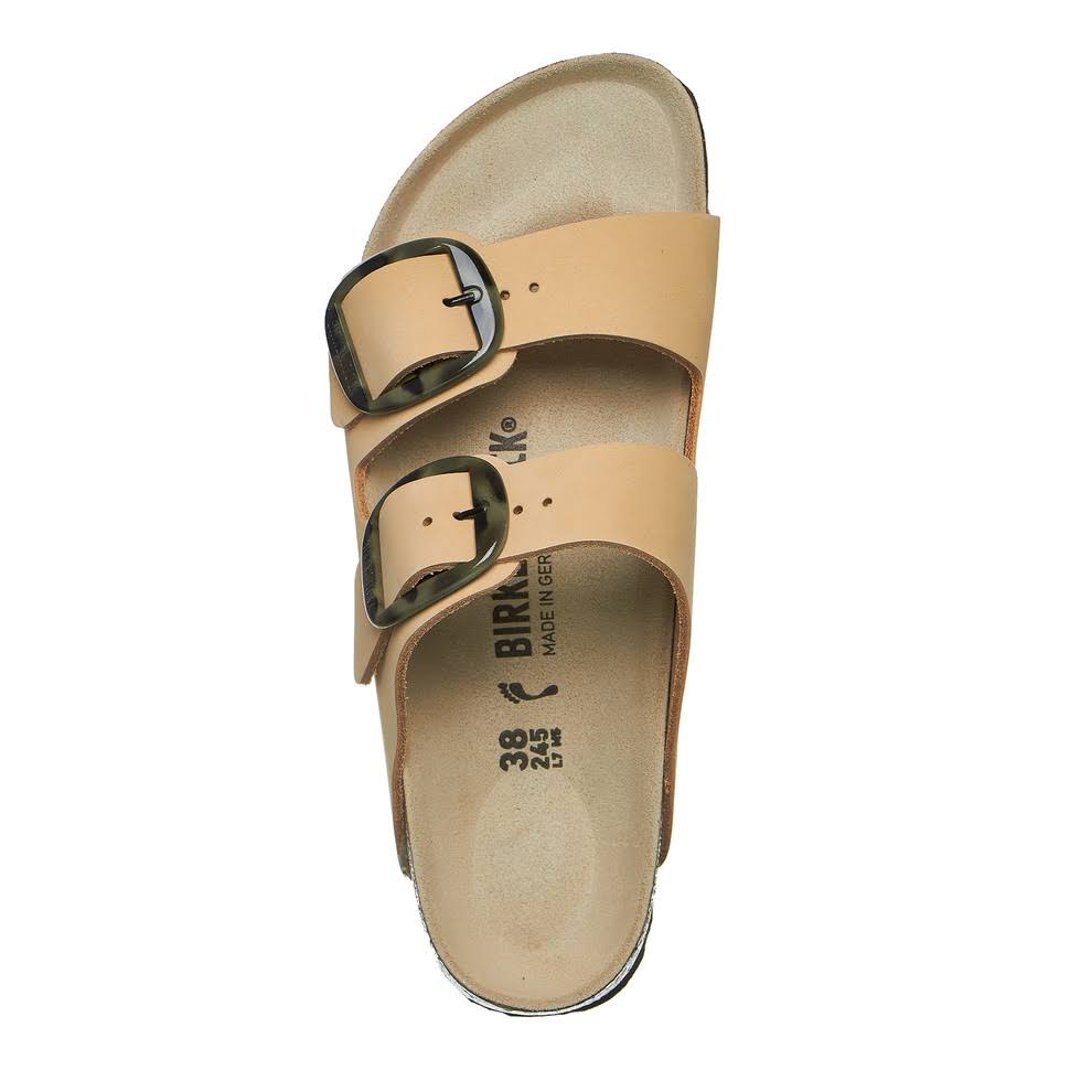 Birkenstock Womens Nubuck Leather Arizona Big Buckle | Almond | 101886