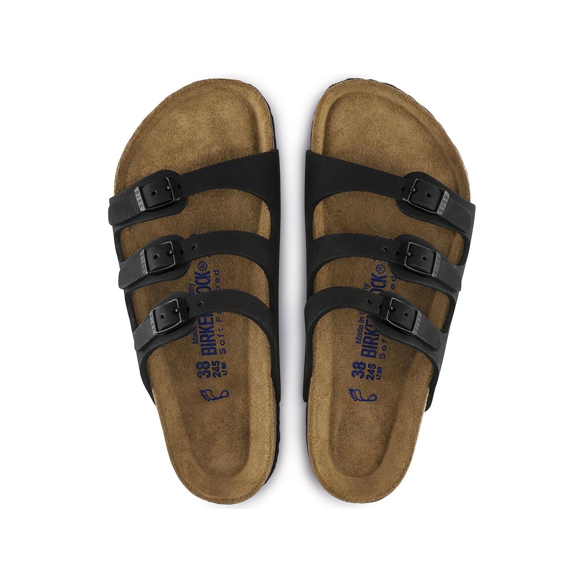 Birkenstock Women's Florida Soft Footbed (37 Black Nubuck)