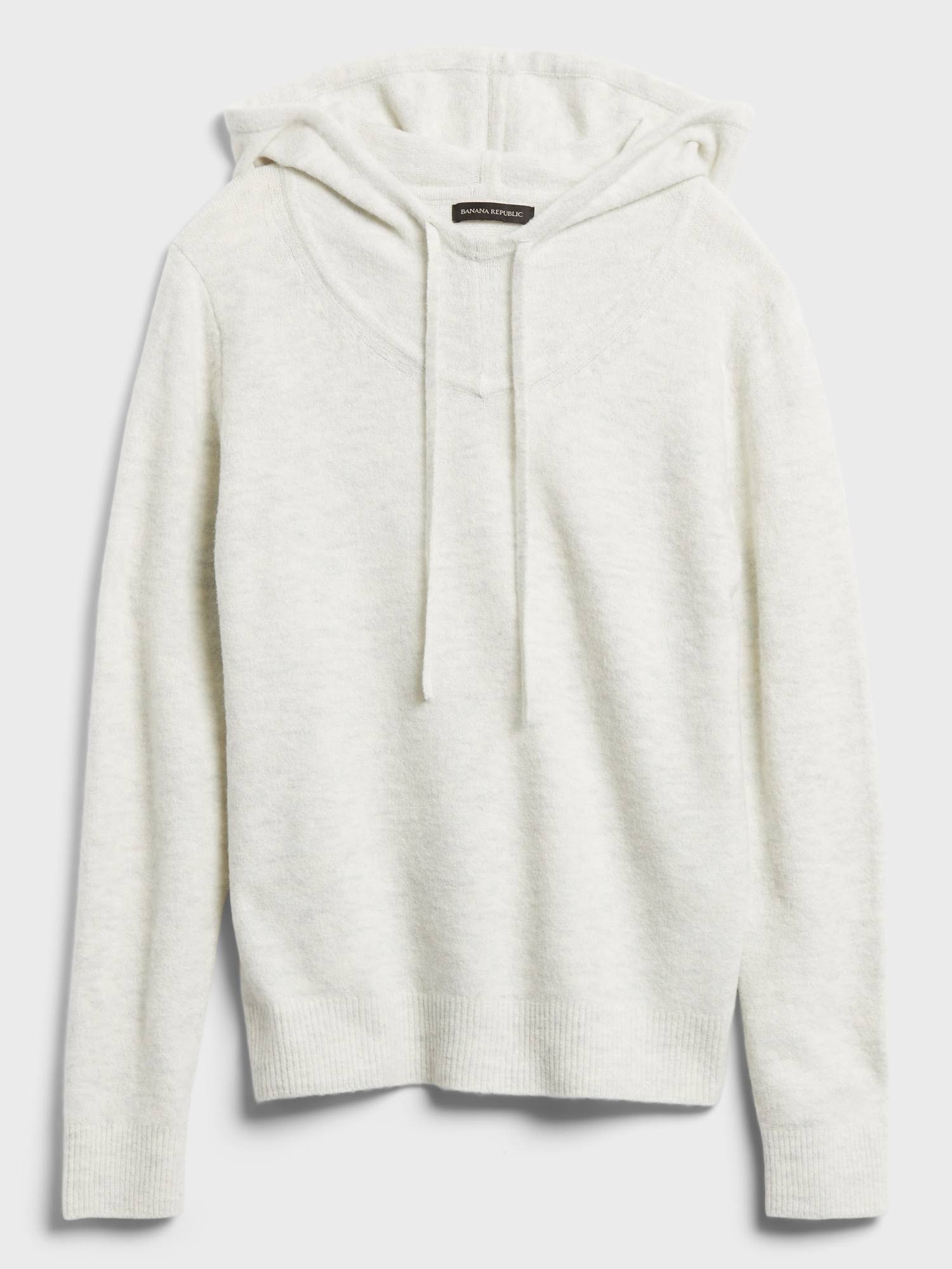 Banana Republic Women's Sweater Hoodie Light Gray Size S