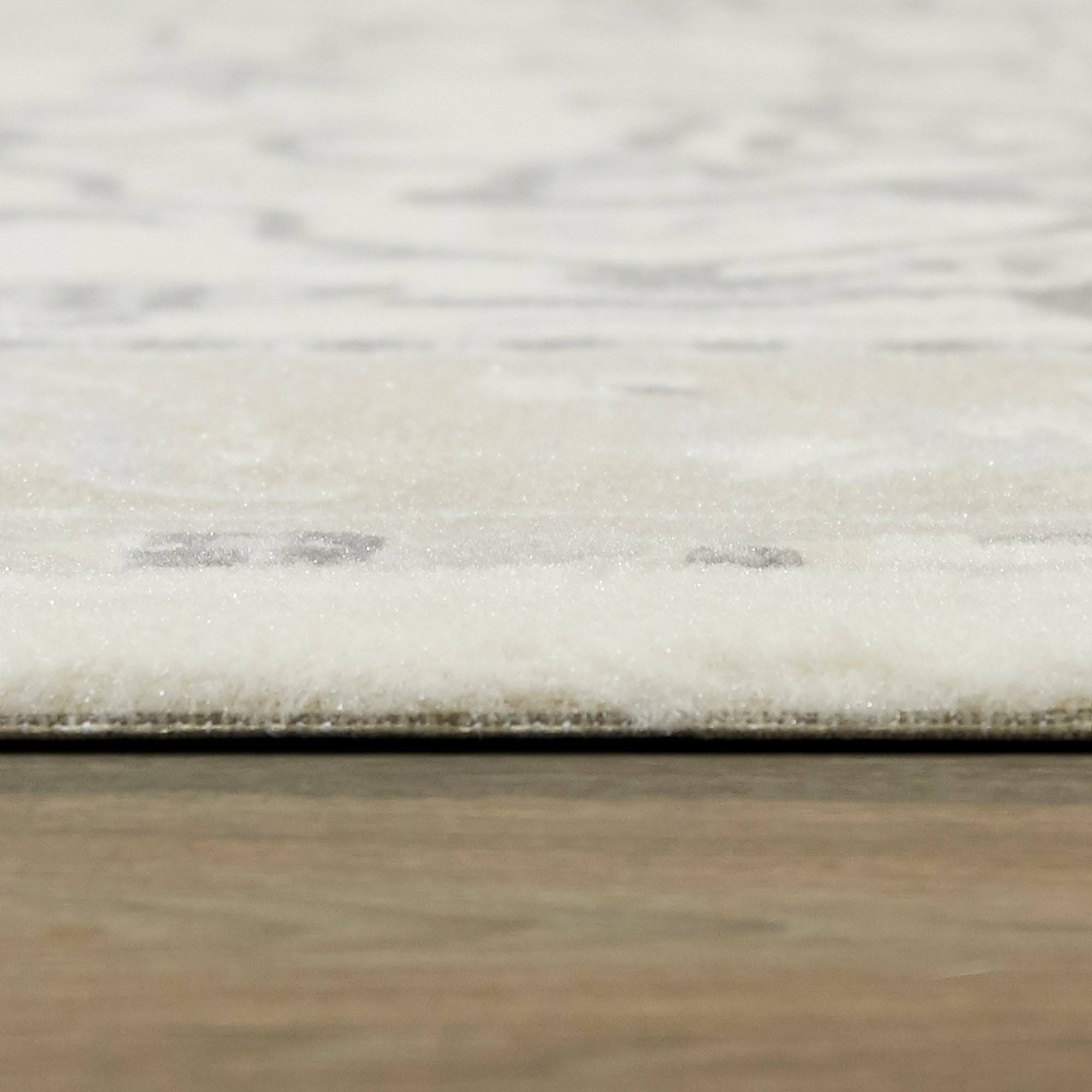 BALTA Eberson Cream 5 ft. x 7 ft. Oriental Medallion Area Rug, Ivory