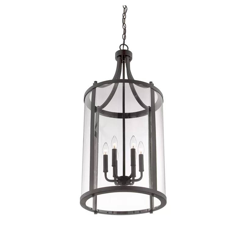 Wayland 6-Light Lantern Pendant Finish: Satin Nickel