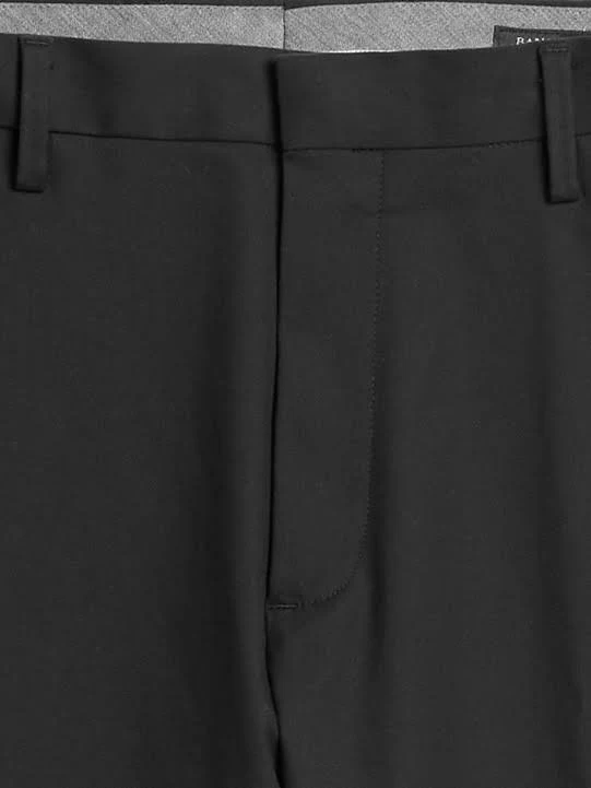 Banana Republic Men's Slim Solid Non-Iron Stretch Pant Black Tall Size 35W 36L