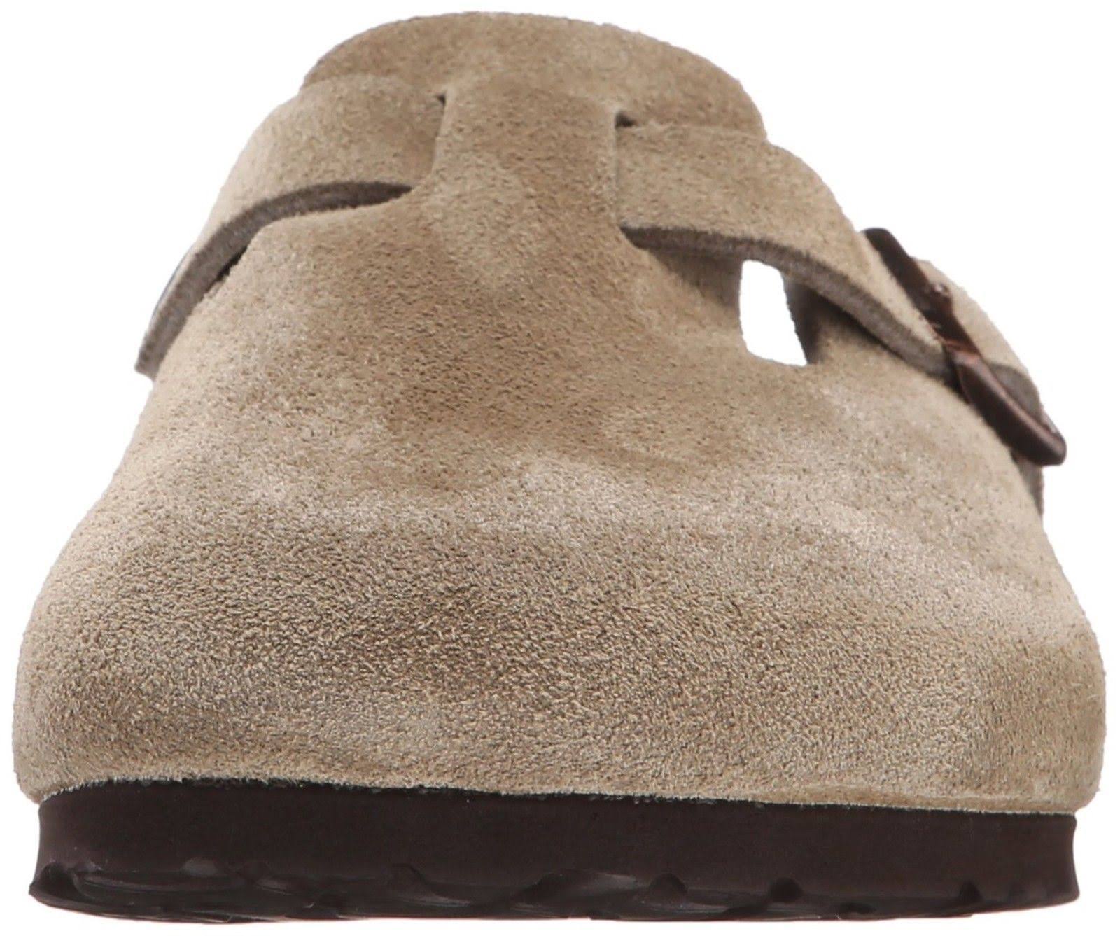Birkenstock Boston Soft Footbed - Suede Taupe / 43 / Narrow
