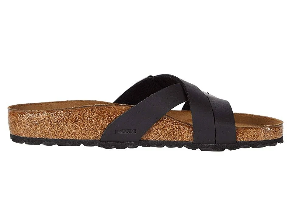 Women's Birkenstock Yao Birko-Flor Slide, Size: 42, Black