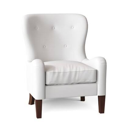 Gilliam 32x22 Wide Tufted Down Cushion Armchair Birch Lane Body Fabric: Spinnsol Optic White