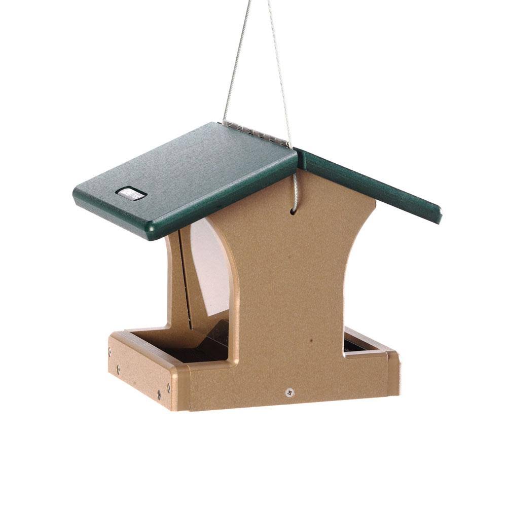 Birds Choice 4 Quart 2-Sided Recycled Hopper Bird Feeder