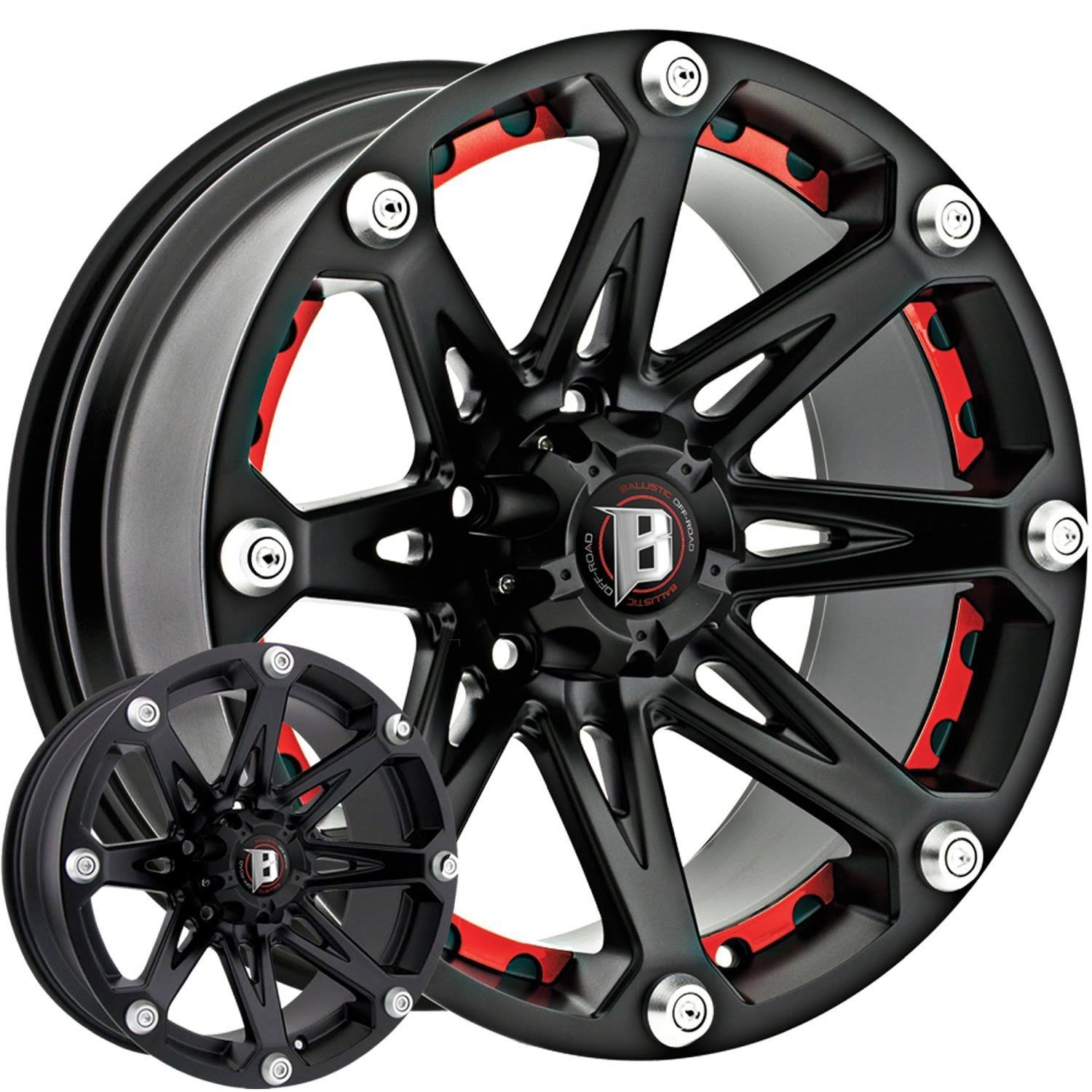Ballistic 814 Jester 20x9 5x127 Offset -12 Flat Black