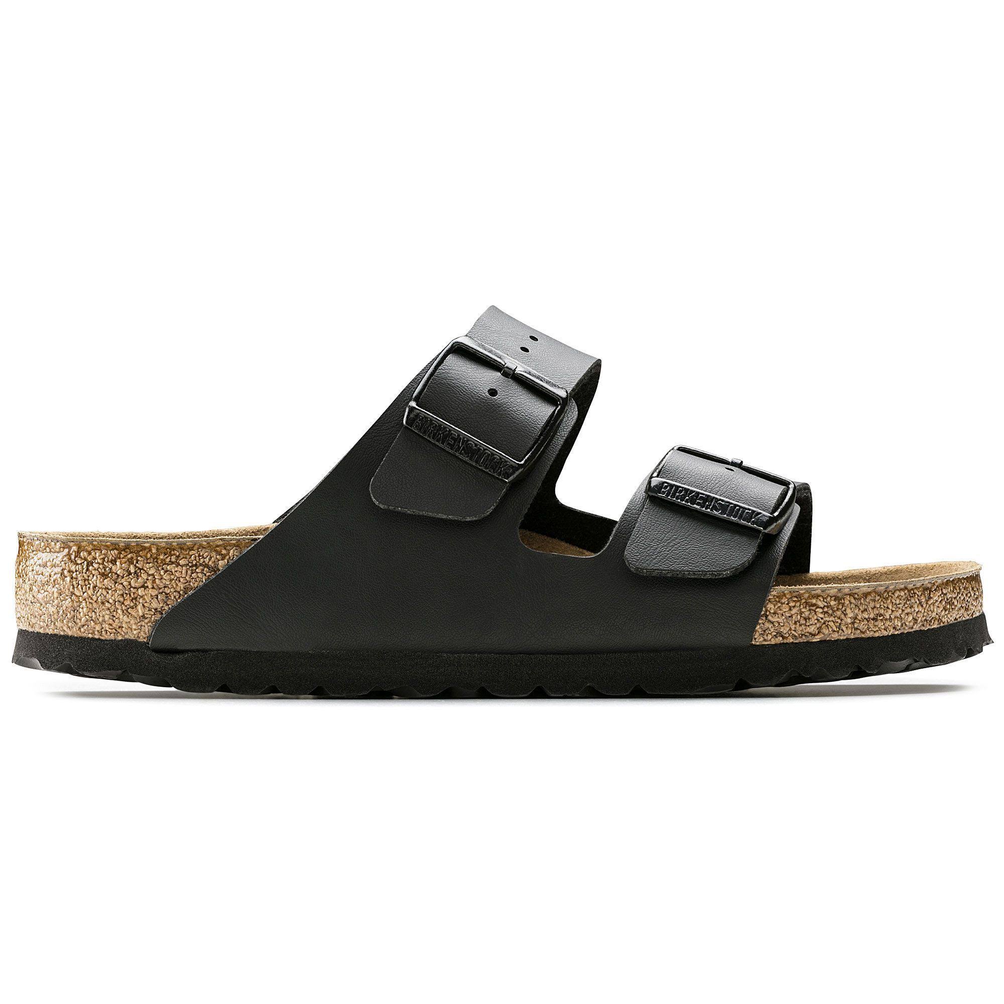 Birkenstock Women's Arizona Soft Footbed Black Birko-Flor