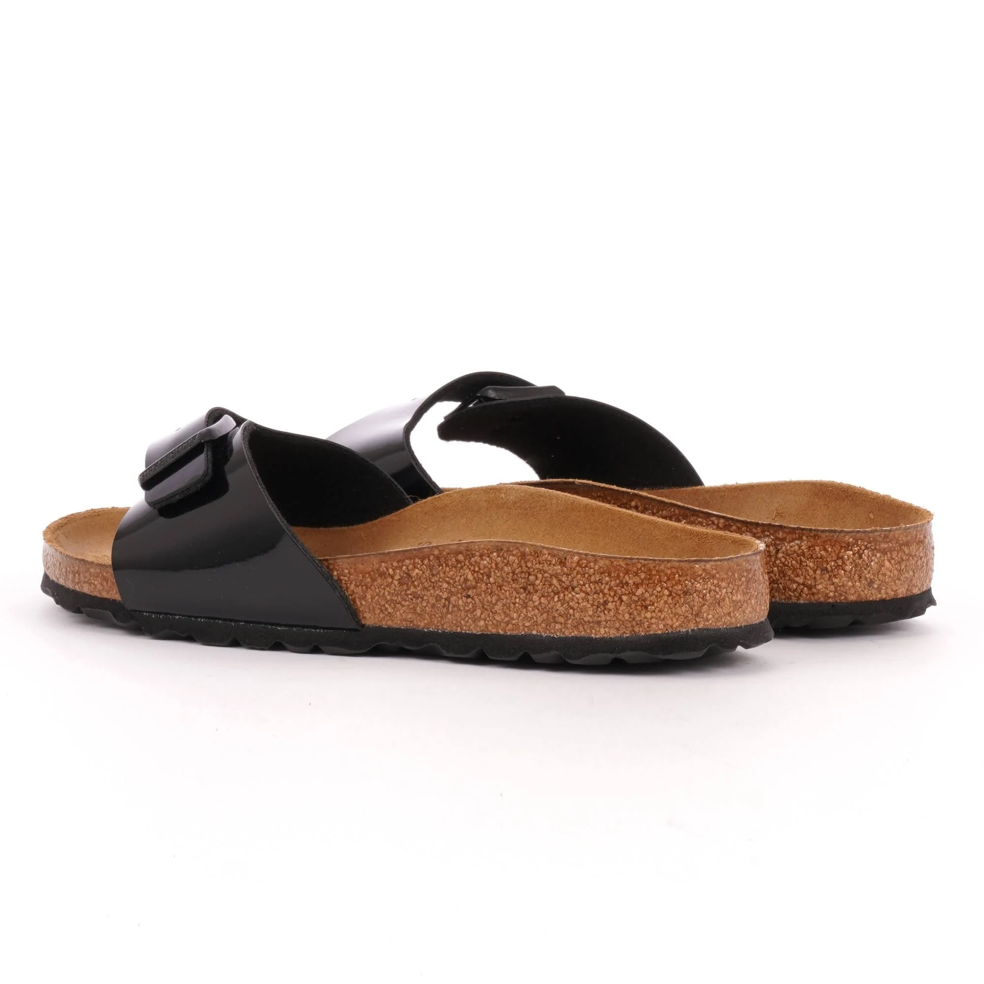 Birkenstock Madrid Birko-Flor Black Patent Sandals