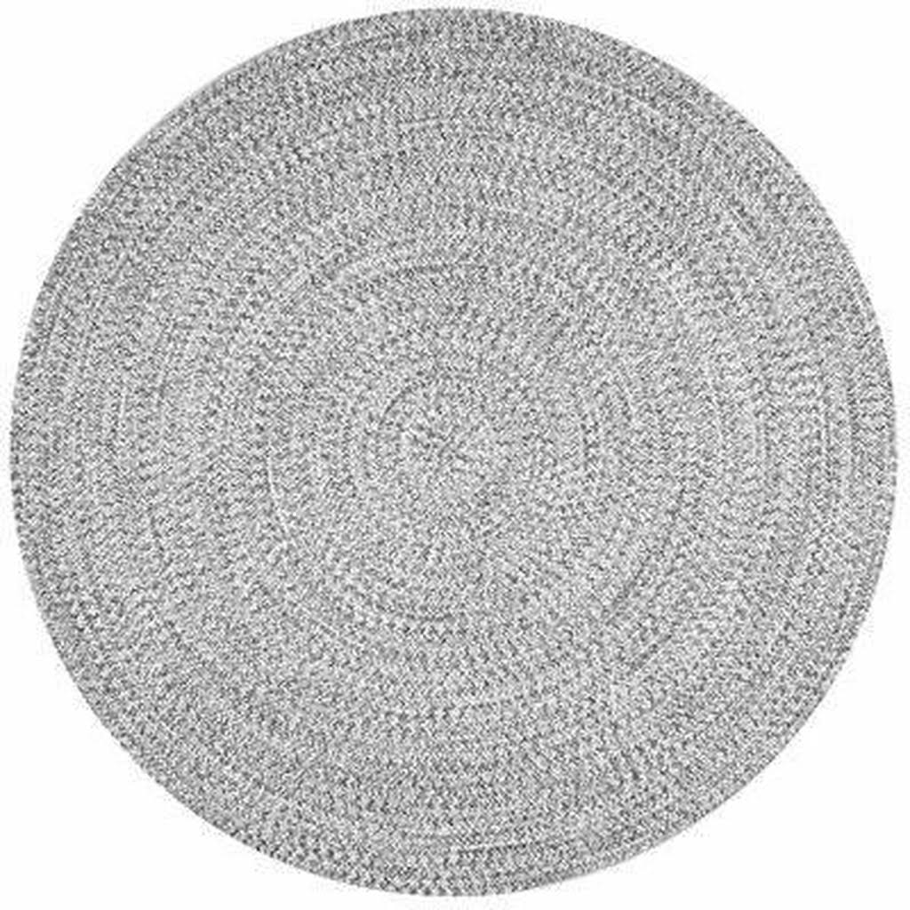 Handmade Braided Salt and Pepper Indoor / Outdoor Rug Wade Logan Rug Size: Round 6&