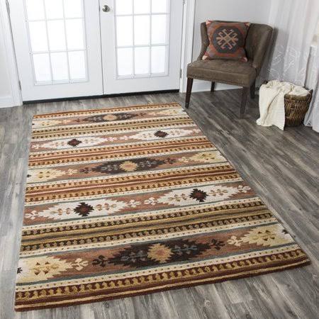 Millwood Pines Early Hand-Woven Wool Area Rug, Size: Rectangle 8& x 10&, Brown