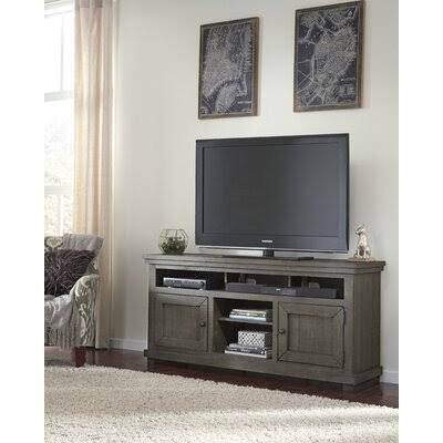 Lockridge TV Stand for TVs Up to 70x22 Birch Lane Color: Distressed Dark Gray