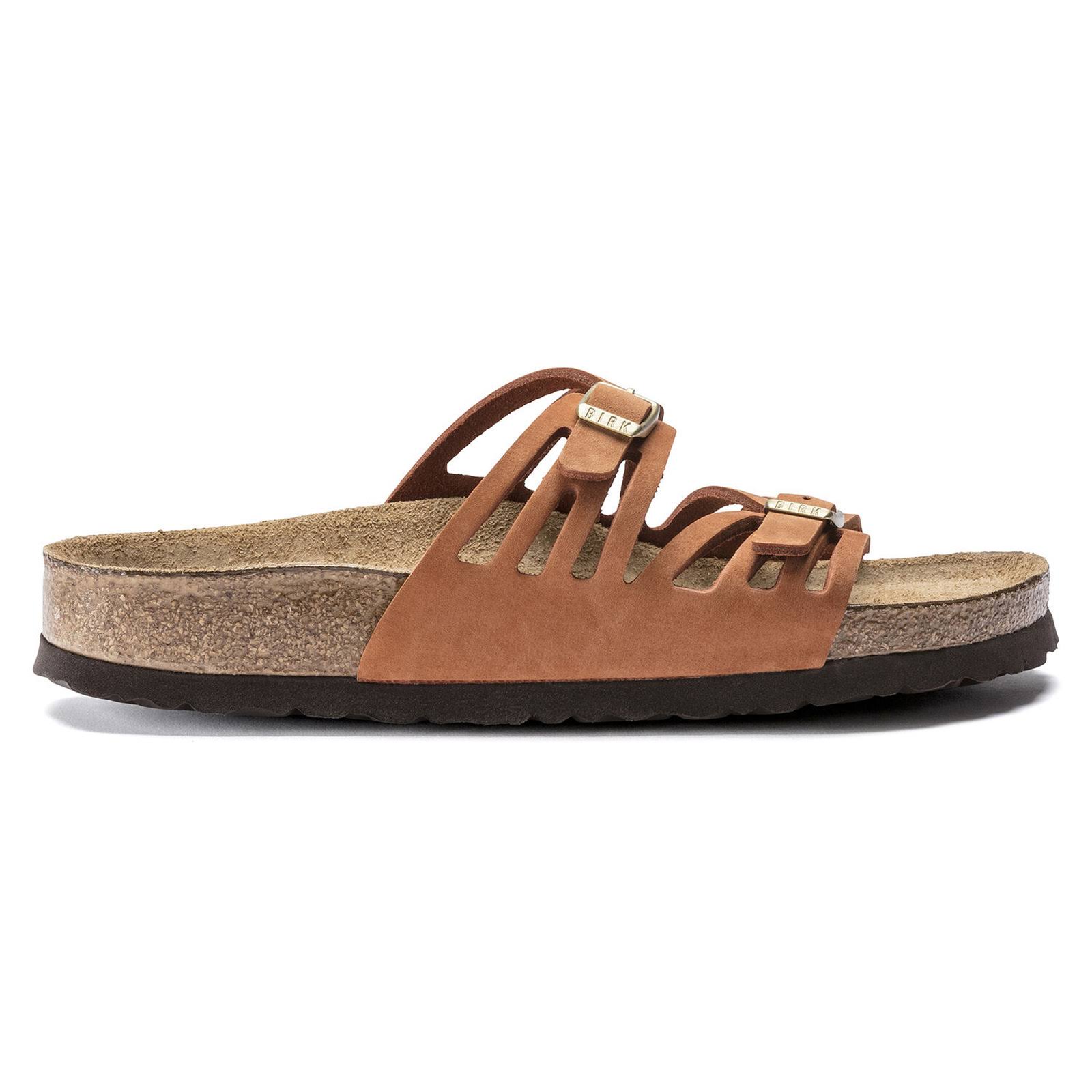 Birkenstock Womens Granada SFB Pecan Sandals - Narrow Fit Size 39