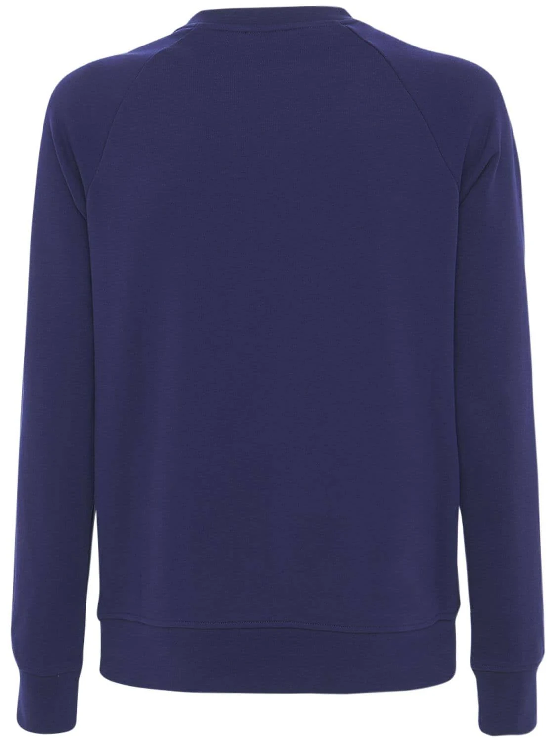 Balmain Logo Print Cotton Jersey Sweatshirt - Blue - Sweatshirts