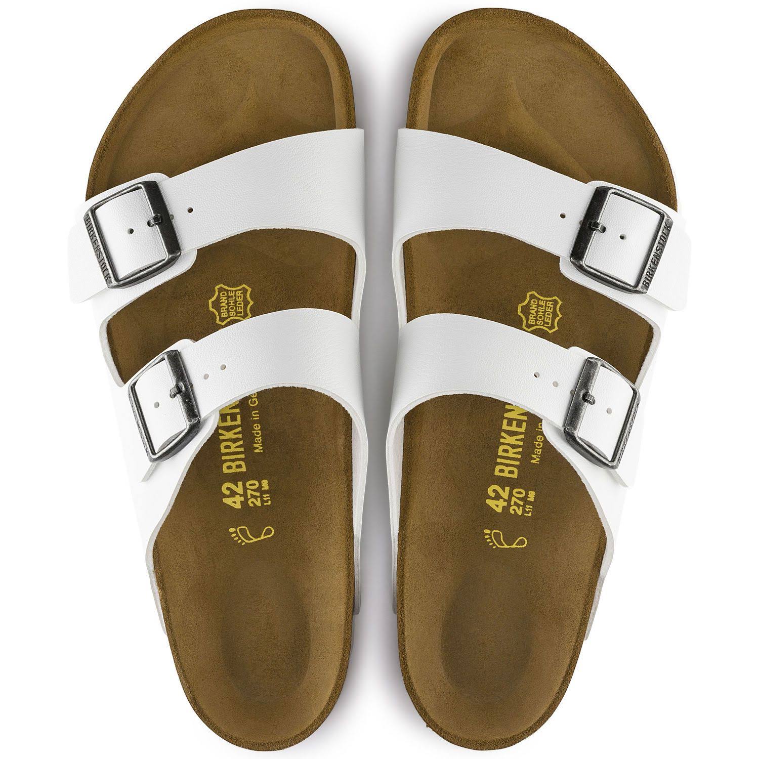 Birkenstock Women's Arizona Sandals, Size: 10/10.5 US (41 Euro), White