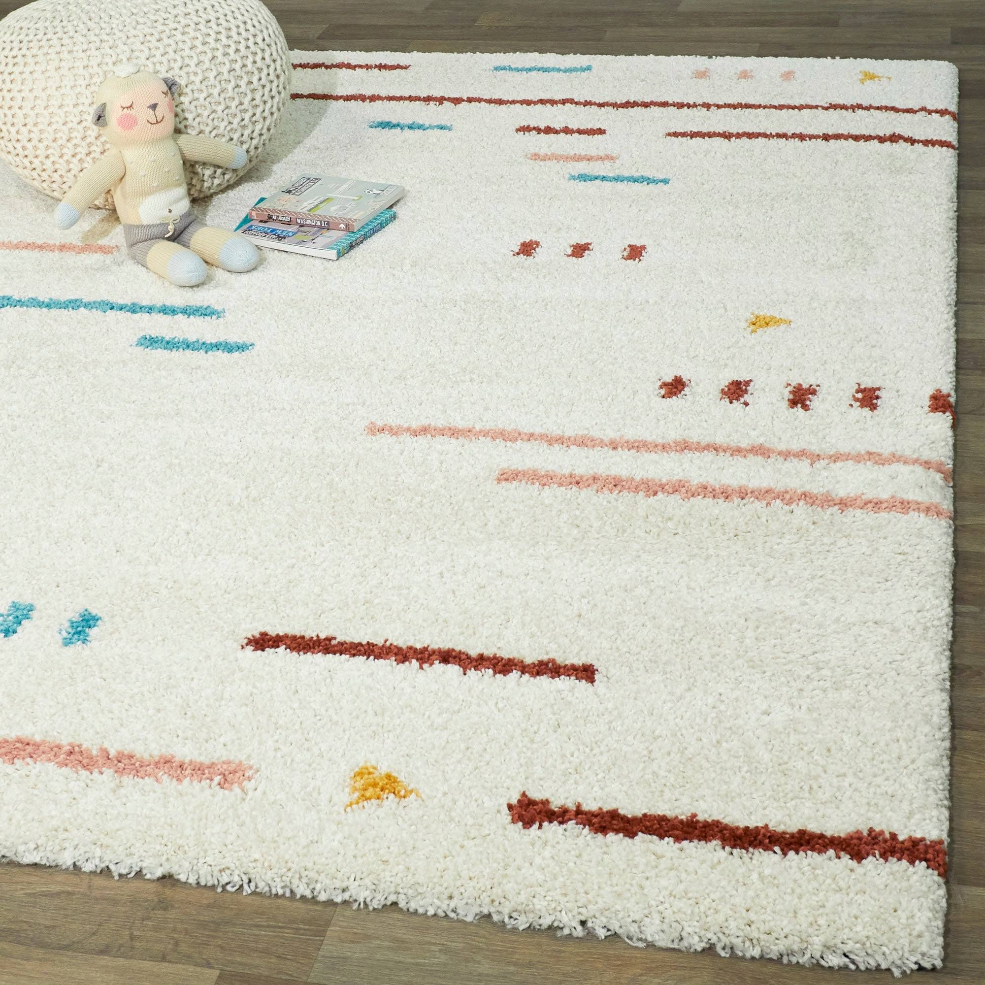 BALTA Dalmas Navy Blue 5 ft. x 7 ft. Modern Shag Area Rug