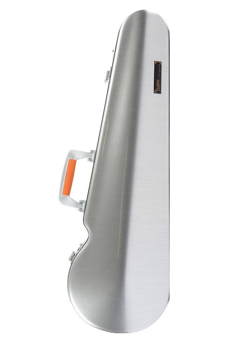 BAM La Defense Hightech Contoured Violin Case -Brushed Aluminium