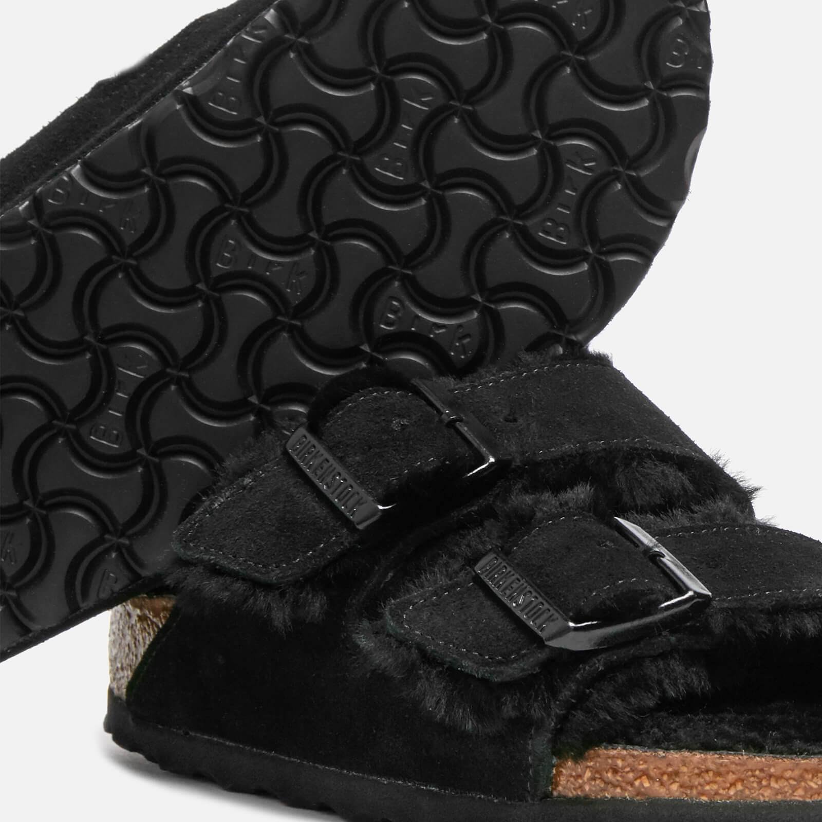 Birkenstock Arizona Slim Fit Slim Fit Shearling Double Strap Sandals