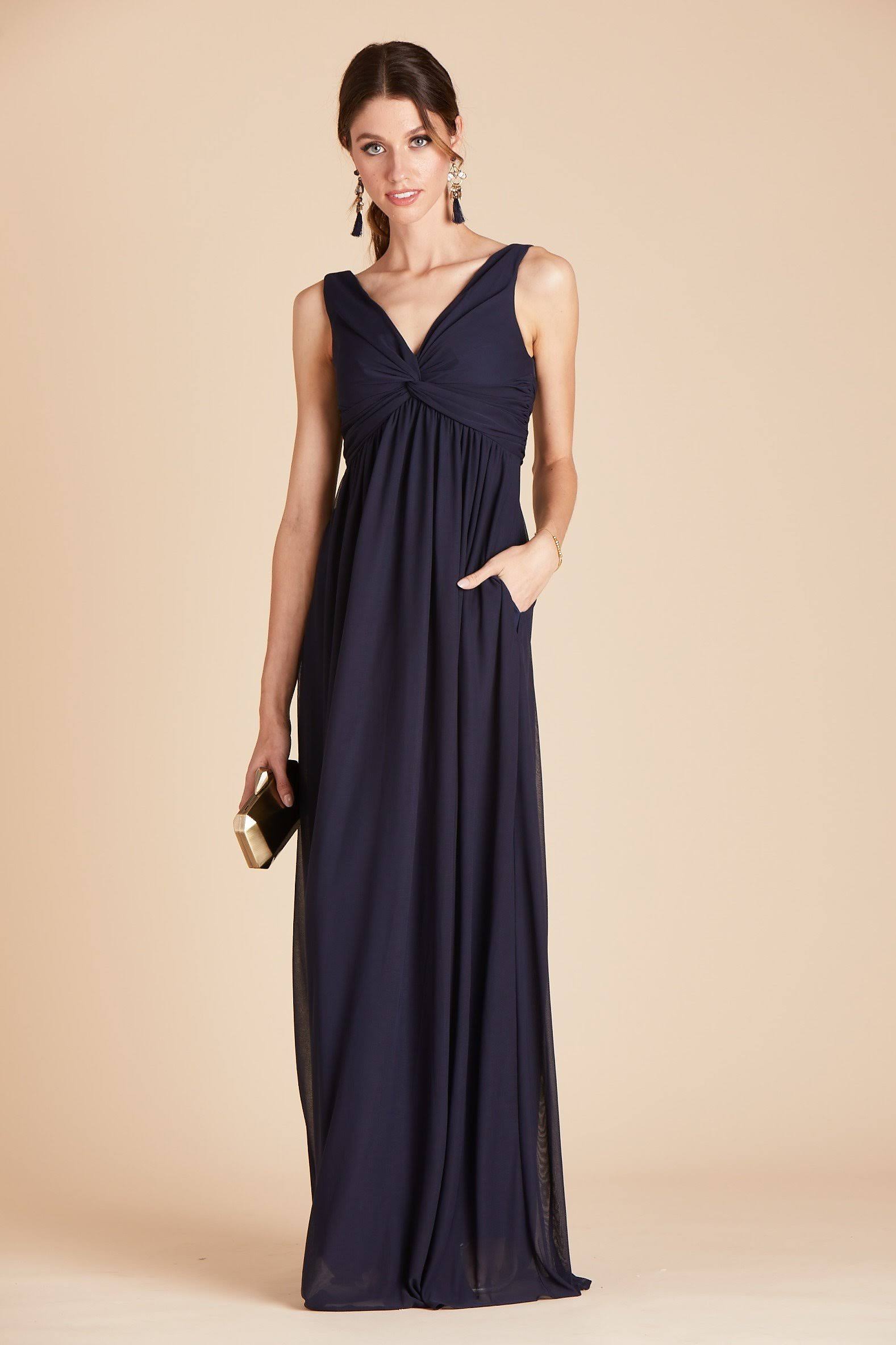Birdy Grey Lianna Bridesmaid Dress in Navy M / Navy