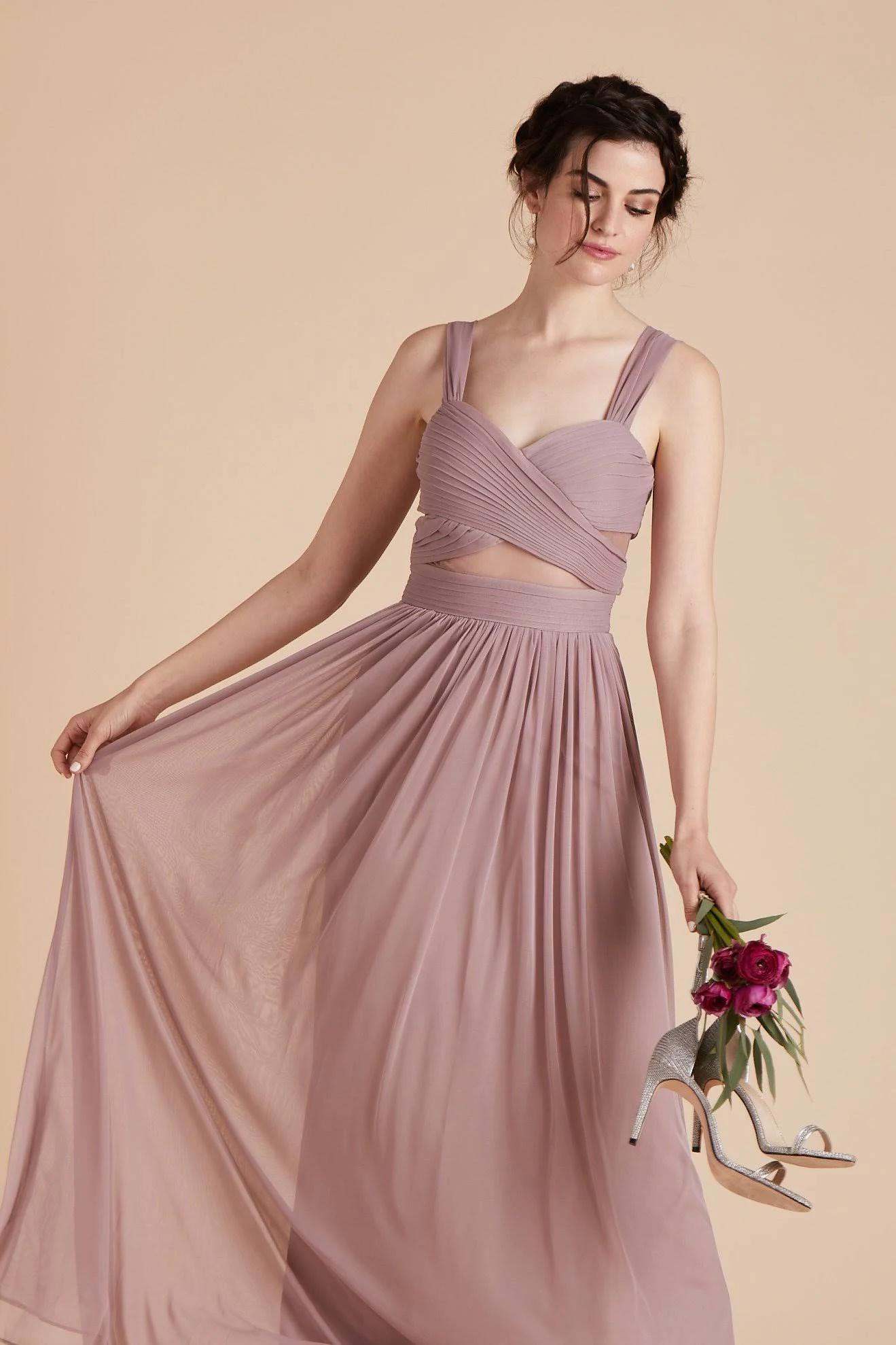 Birdy Grey Elsye Bridesmaid Dress in Mauve XL / Mauve