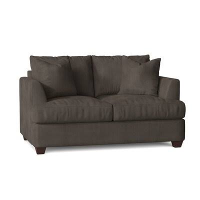 Kenna 63x22 Recessed Arm Loveseat Birch Lane Body Fabric: Tina Charcoal