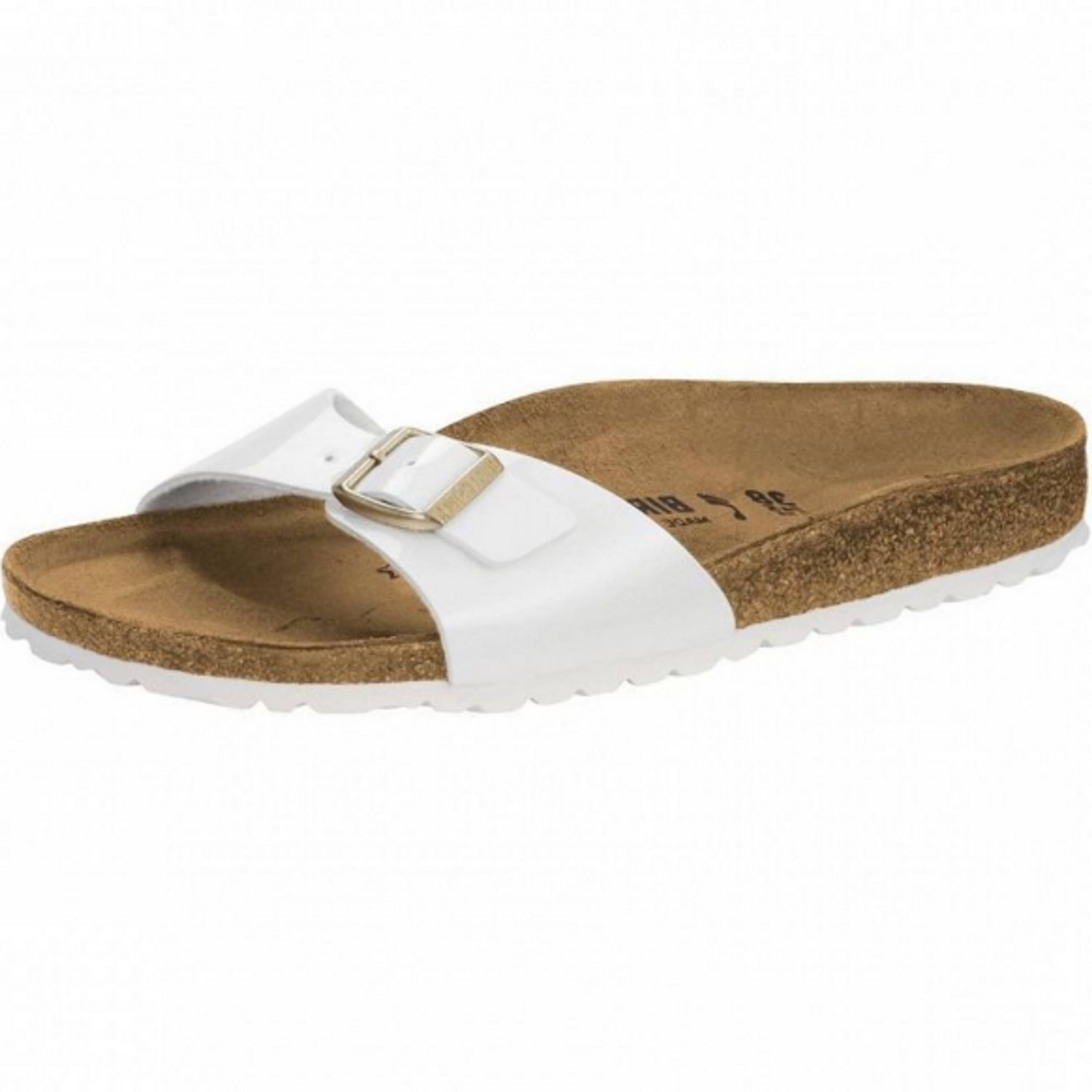 Birkenstock Madrid Birko Flor Ladies Sandals - Patent Black