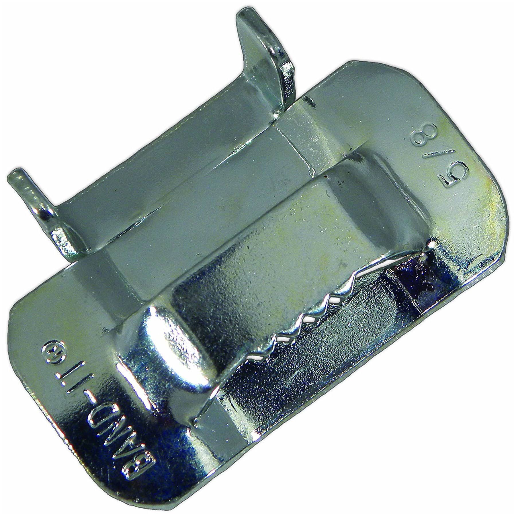 Band-It C35599 Galvanized Carbon Steel Ear-Lokt Buckle 5/8 Width 100 per Box