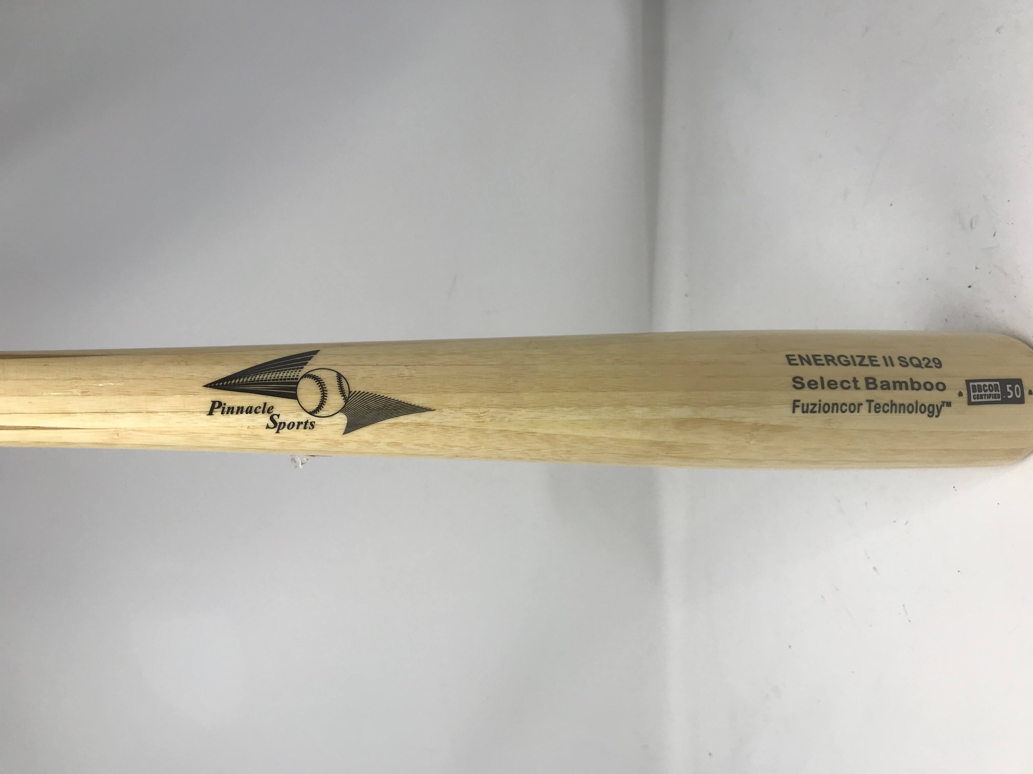 BamBooBat Energize II Bamboo / Maple Wood Baseball Bat: SQ29-GN