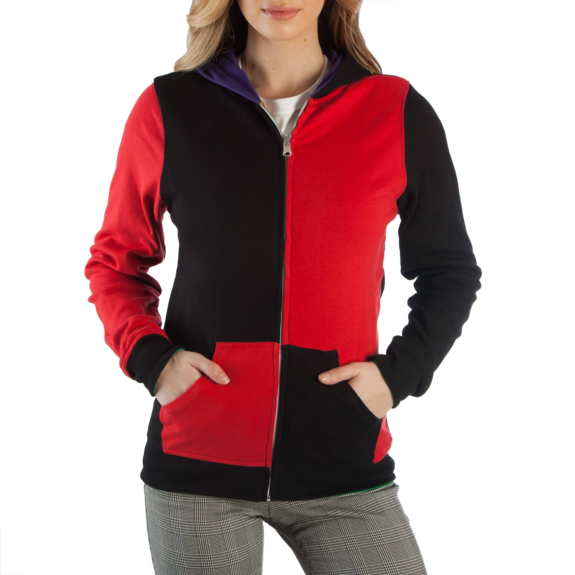 Harley Quinn and Joker Reversible Hoodie XL