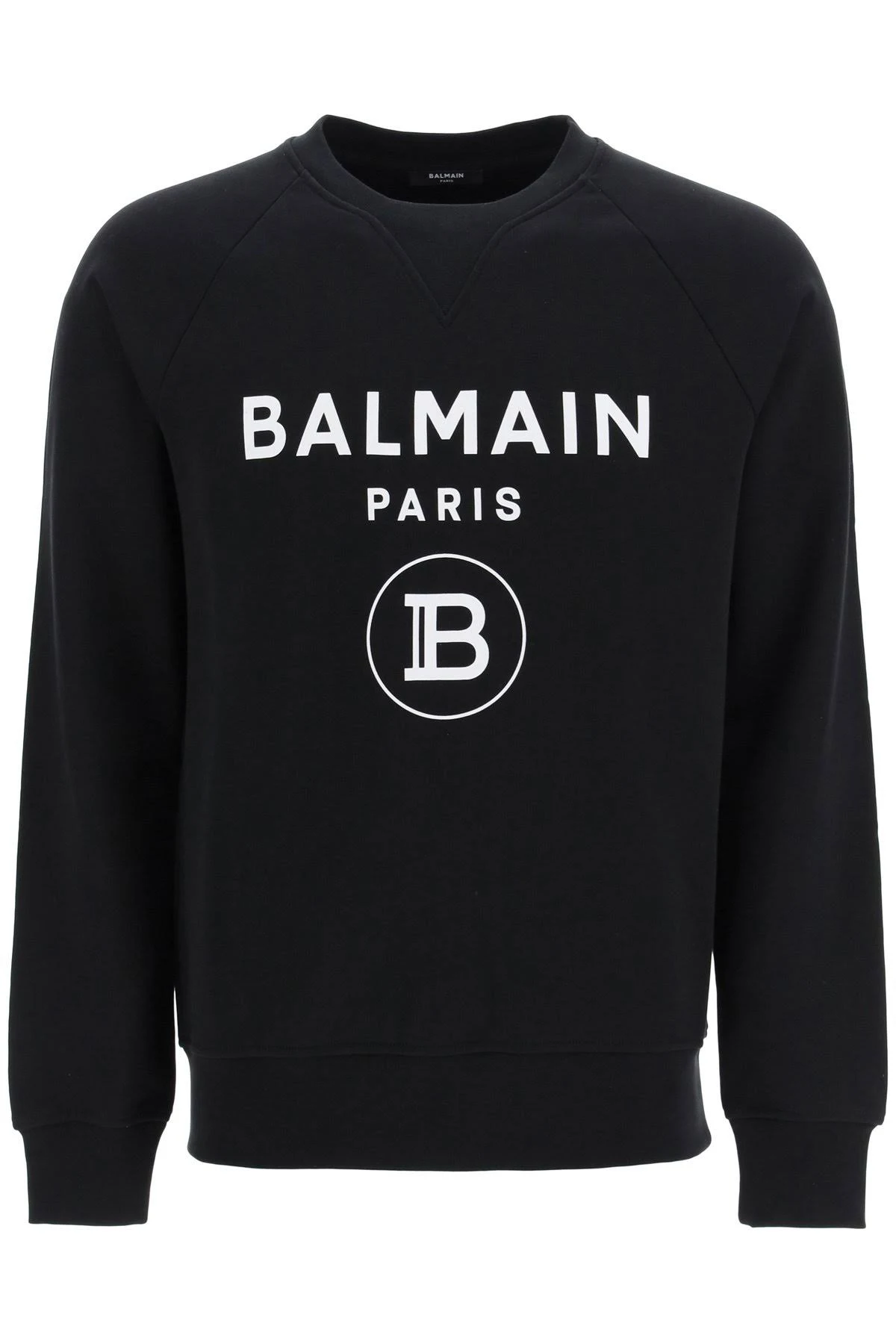 Balmain Logo Print Sweatshirt - Black - Sweatshirts
