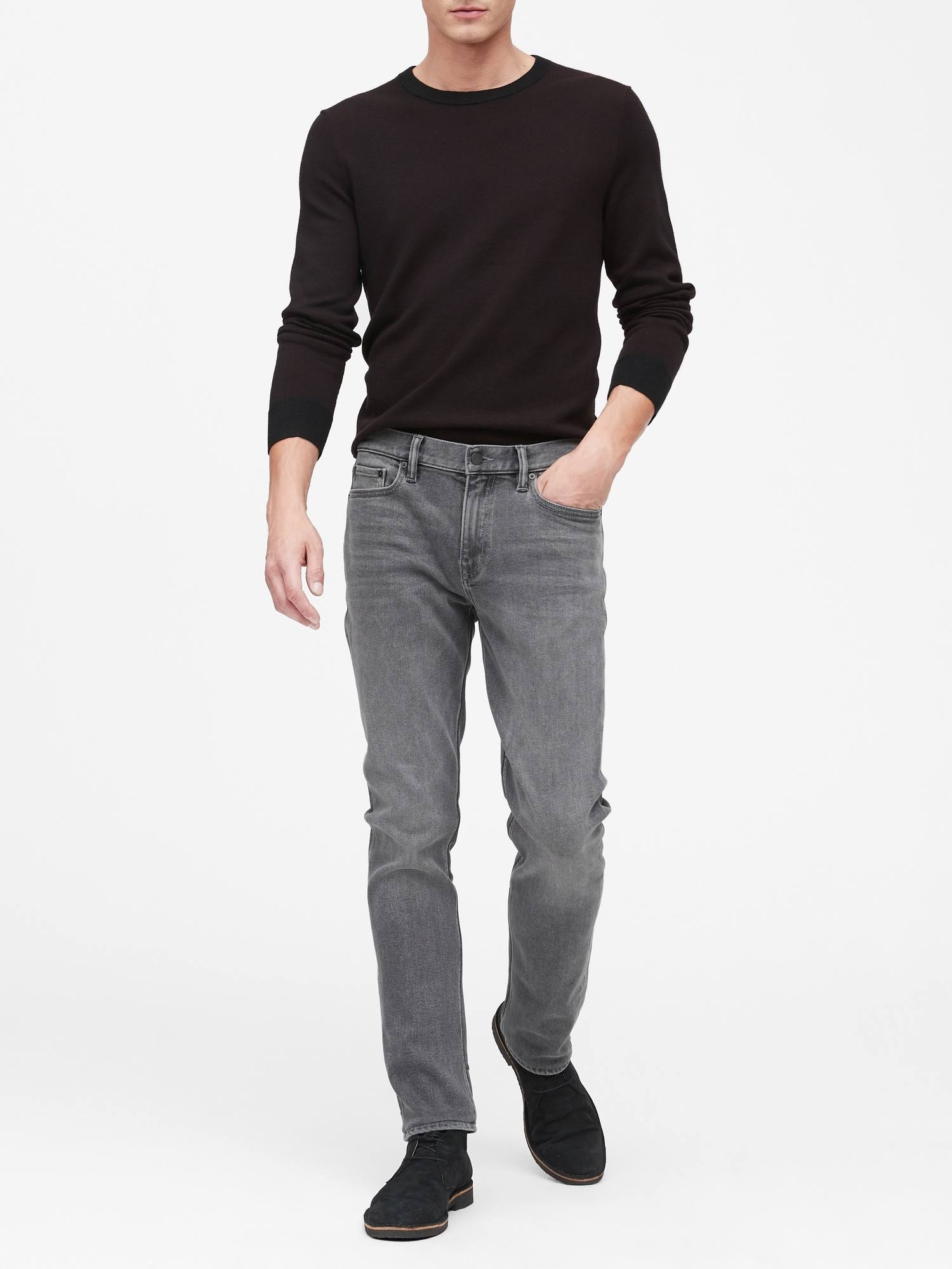 Banana Republic Men's Slim Legacy Jean Gray Wash Size 35W 34L