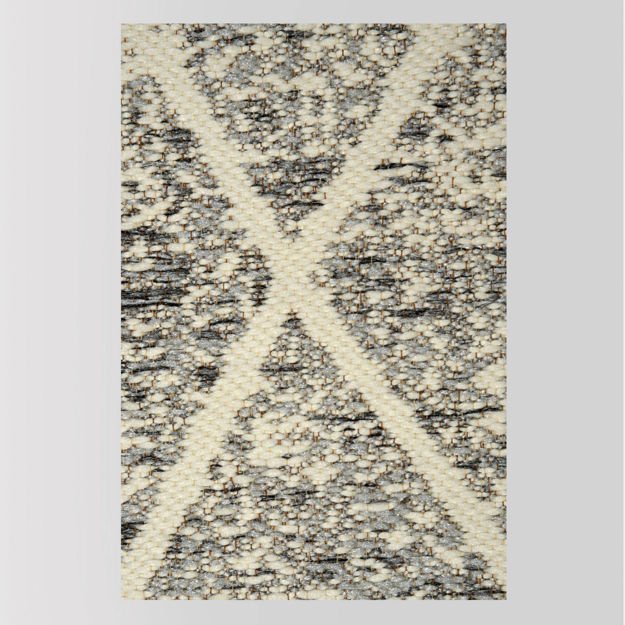 7& x 10& Desert Hatch Outdoor Rug Gray - Opalhouse