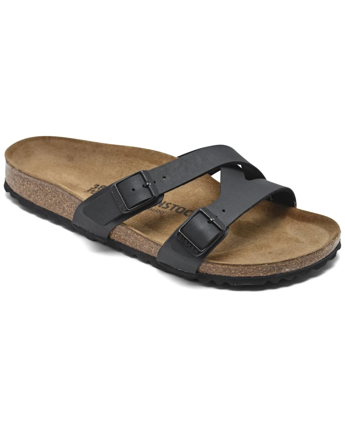 Birkenstock Women's Yao (39 Narrow Black Birko Flor)