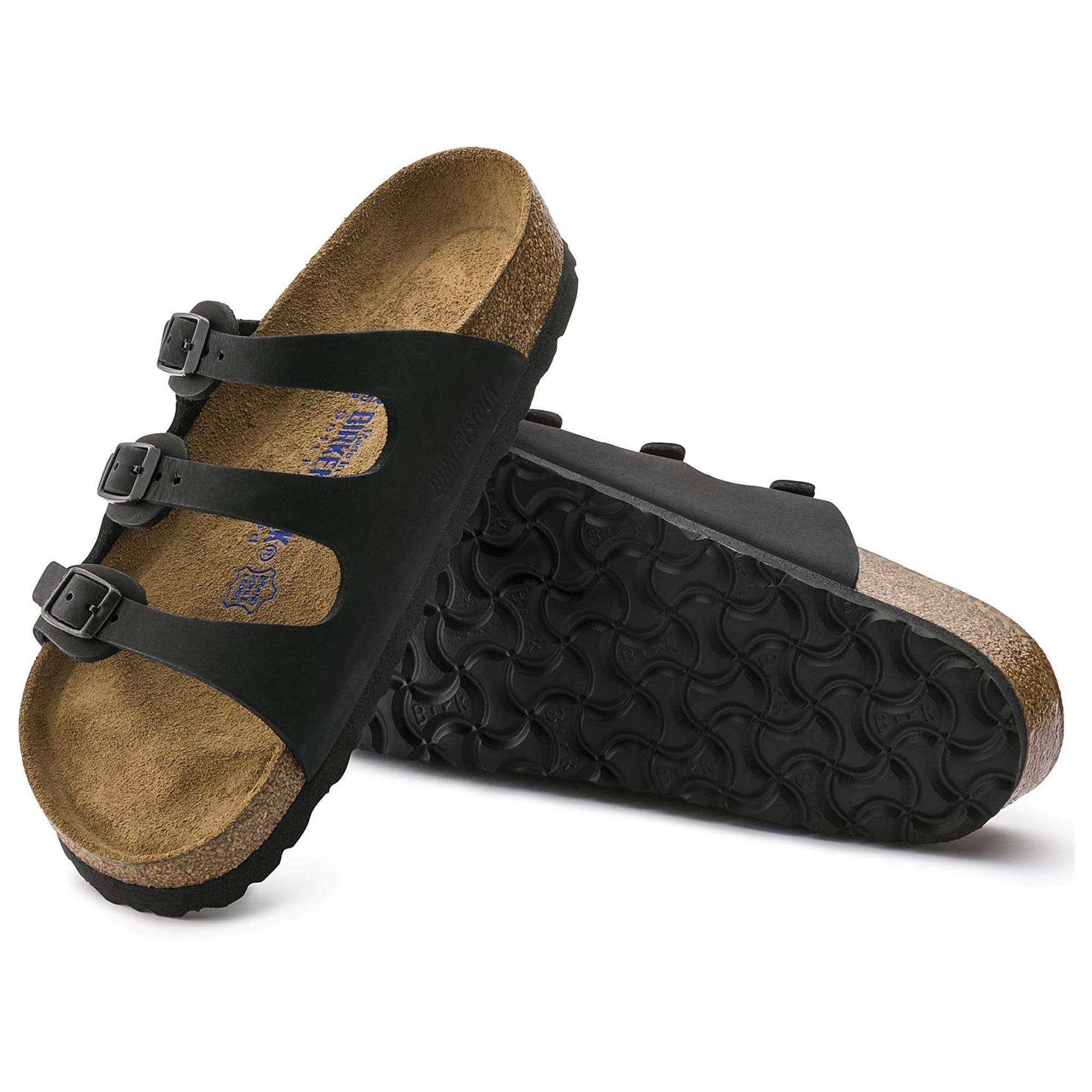 Birkenstock Women's Florida Soft Footbed (37 Black Nubuck)