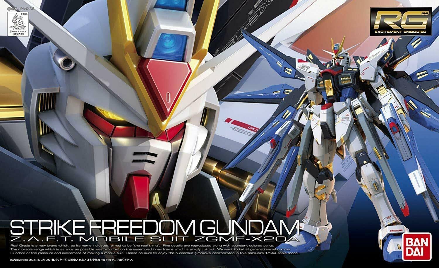 Bandai RG 1/144 ZGMF-X20A Strike Freedom Gundam Kit