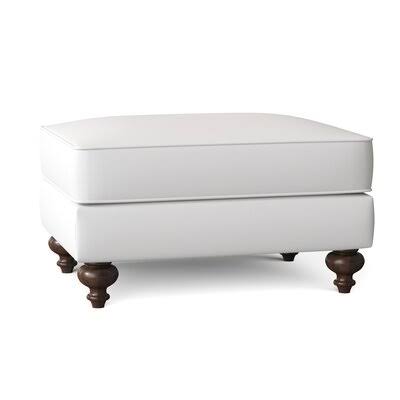 Birch Lane Durham 37x22 Rectangle Standard Ottoman Body Fabric: Spinnsol Optic White