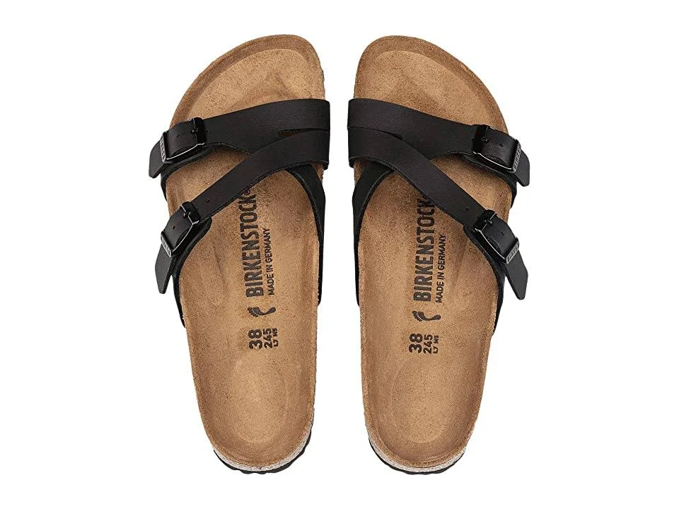 Women's Birkenstock Yao Birko-Flor Slide, Size: 42, Black