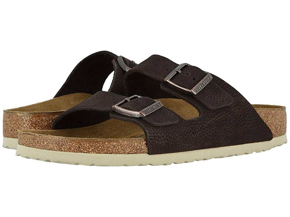 Birkenstock Men's Arizona Nubuck Leather Sandals - Soft Brown - 41