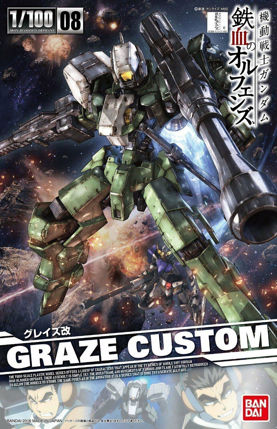 Bandai 1/100 Graze Custom Gundam Iron Blooded Orphans Model Kit